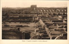 VINTAGE POSTCARD Ostia I Quattro Templetti E Rovine Adiacenti