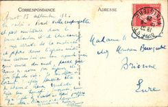 VINTAGE POSTCARD Navy Meuse Sloop Boat