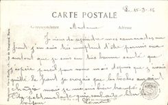 VINTAGE POSTCARD Furnes Cars Machine-guns Before the General headquarter of king Albert Militaria