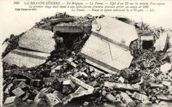 VINTAGE POSTCARD the Great War In Belgium the Militaria Breakdown