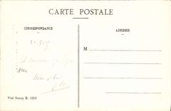 VINTAGE POSTCARD Militaria the War In Lorraine the Church De Limey