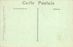 POSTAL Militaria Crepy de la VENDIMIA en el sitio de Laonnois de Canon Bertha