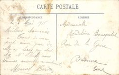 CPA Militaria Guerre Arras Angle De La Place de la Madeleine et de la rue de Gouvernance 