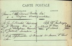 VINTAGE POSTCARD Militaria War In the Tilloloy Sum the church and remainders of the castle