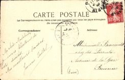 VINTAGE POSTCARD cut out Stamps Sower