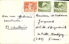 VINTAGE POSTCARD Lausanne Seen On the Large Bridge And the Alps Since the Turn Bel Air