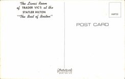 POSTAL MODERNA comerciante Vic S en el Statler Hilton Boston