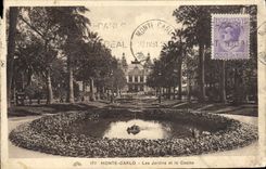 CPA Monte Carlo Les Jardins Et Le Casino