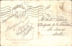 VINTAGE POSTCARD View Of the Principality of Monaco of the Cape Martin and the Italian dimension