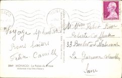 CPA Monaco Le Palais du Prince 