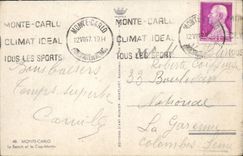 CPA Monte Carlo Le Beach Et La Cap Martin