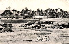 VINTAGE POSTCARD Camp of nomads