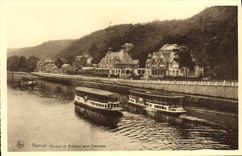 VINTAGE POSTCARD Namur Kursaal And Bateaux For Tourists