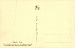 VINTAGE POSTCARD Ghent Race Castle Of the Counts Vu Of the Bridge Of Decapitation