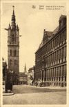 VINTAGE POSTCARD Ghent Race Town hall And Belfroi