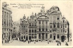Casa de Bruselas de la POSTAL de la VENDIMIA del duque grande Charles Of Lorena