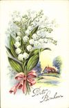 CPA Fantaisie Fleurs Muguet