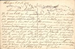 CPA Fantaisie Fleurs Fer a cheval