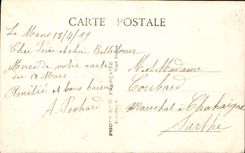 CPA Fantaisie Fleurs Poussin Paques