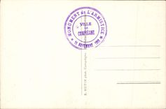 Encrucijada de la POSTAL de la VENDIMIA del taladro del armisticio de Compiegne Militaria