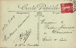 VINTAGE POSTCARD Paris festivals of the Victoire July 14th, 1919 the marshals Joffre and Foch Miltiaria