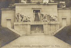 CPA Paris Cimetiere du Pere Lachaise Bartholome Monument aux morts 