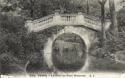 CPA Paris le pont du Parc Monceau
