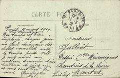 VINTAGE POSTCARD Paris the siren of Montmartre 1918 Militaria Crowns Heart