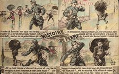VINTAGE POSTCARD Fantasy History of Militaria Leave