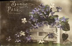 CPA Fantaisie Fleurs