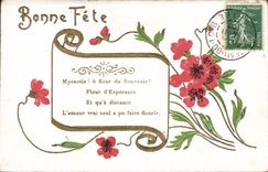 CPA Fantaisie Fleurs