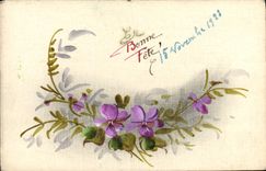 CPA Fantaisie Fleurs