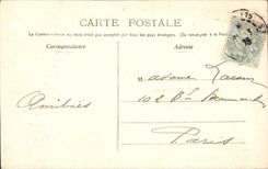 CPA Fantaisie Fleurs Poisson