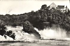 MODERN CARD Rheinfall put Schloss Laufen