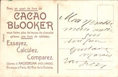 CPA Hotel de ville de Bolsward Publicite Cacao Blooker