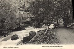 CPA Sentier des gorges de l'Areuse 