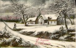 CPA Fantaisie Bonne annee