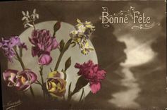 CPA Fantaisie Fleurs