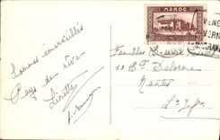 VINTAGE POSTCARD Marrakech the Snow-covered City and Atlas