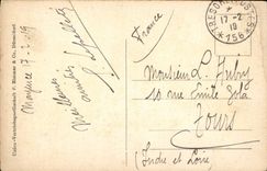 VINTAGE POSTCARD Mainz Alter Brunnen amndt Markt