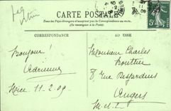 VINTAGE POSTCARD Monte Carlo Gardens Taken of the Entry of the Casino