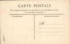 POSTAL Nimes de la VENDIMIA junto del jardín de la fuente