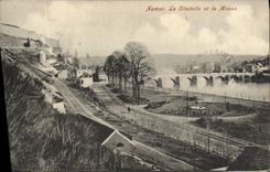 VINTAGE POSTCARD Namur the Citadel and the Meuse