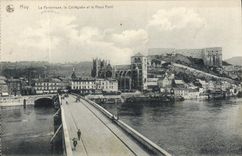 CPA Huy La forteresse la collegiale et le vieux pont 