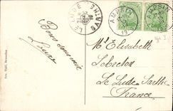 VINTAGE POSTCARD Huy the fortress the collegial one and the old bridge