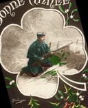 VINTAGE POSTCARD Happy New Year Militaria Soldier