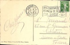VINTAGE POSTCARD Geneva Rousseau