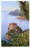 VINTAGE POSTCARD Portofino Castello