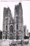 VINTAGE POSTCARD Brussels the Cathedral