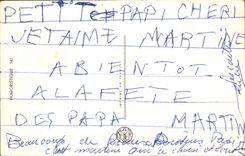 POSTAL Curieux de la VENDIMIA usted comienza a pecador de la pesca